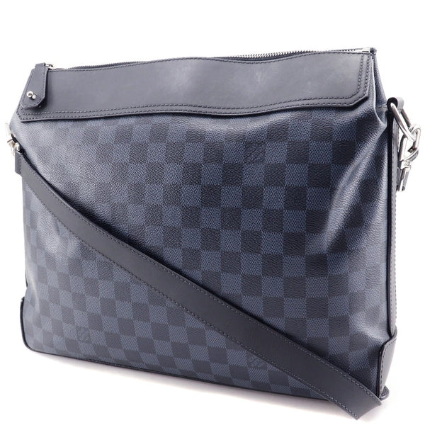 [Louis Vuitton]LOUIS VUITTON
 Bolso de hombro 
 Messenger N41348 × Dami Cobalt Negro/Marina Diagonal Diagonal A4 ADPLEJO Greenwich