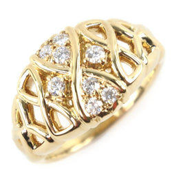 [POLA] Pola 
 No. 9 ring / ring 
 K18 Gold x Diamond 0.18 engraved about 5.4G Ladies SA Rank