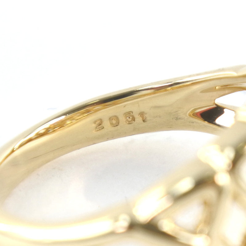 [Pola] Pola 
 Anillo / anillo No. 9 
 K18 Gold X Diamond 0.18 grabado alrededor de 5.4 g de damas sa rango