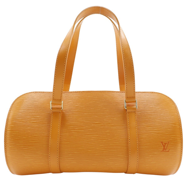 [루이비통]LOUIS VUITTON Soufflot 핸드백 M5222H Epireather Mandarin Orange MI0053 새겨진 핸드백 패스너 수프 롯 레이디 랭크