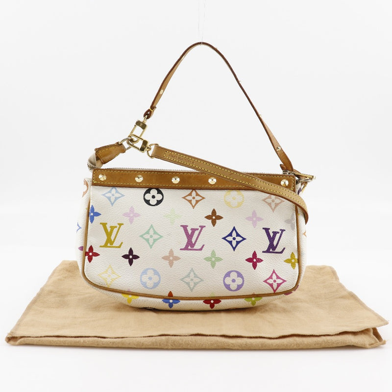 [루이비통]LOUIS VUITTON 포 케트Accessoires 파우치 액세서리 파우치 M92649 모노그램 다색 브론 화이트 SL0043 조각 된 패스너 포 케트 액세서리 숙녀