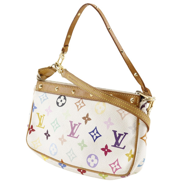 [Louis Vuitton]LOUIS VUITTON
 PochetteAccessoires Bolsa 
 Accesorios Pouch M92649 Monograma Multicolor Bron White SL0043 Grabado Pochette Accessoleires Damas