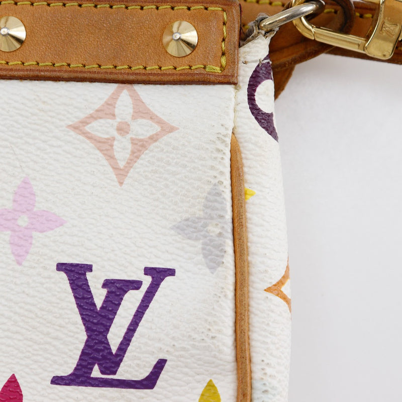 [Louis Vuitton] Louis Vuitton Pochette Accesswall Pouch Accessoires Pouch M92649 Monogramme multicolore Bron White Sl0043 Fondette de tampon Pochette Accessoires Mes aussi