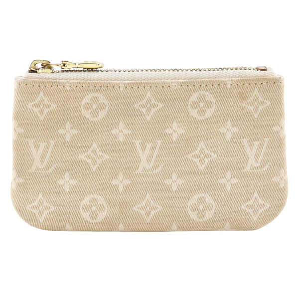 [Louis Vuitton]LOUIS VUITTON
 Pochette Cre Coin Purse
 M92438 Monogram Mini Canvas Beige CT1016 engraved Fastener POCHETTE CRE Unisex