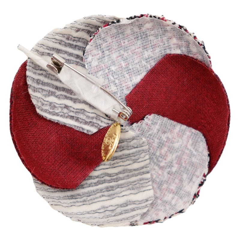 [Rene] Rene Broched Tweed Red/Blanca Flower Aproximadamente 7.4 g de harina Damas un rango