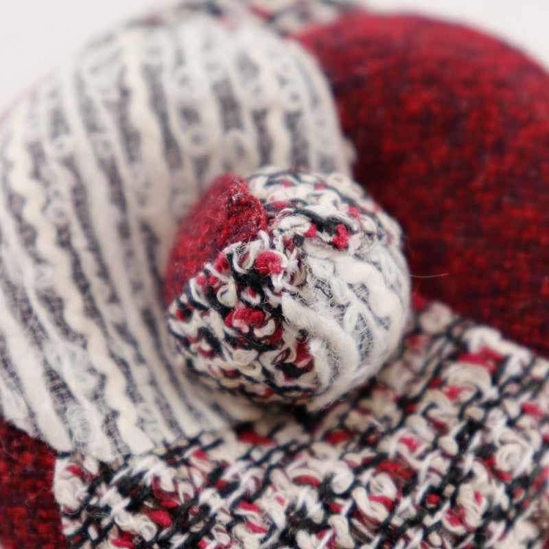 [Rene] Rene Flower Brooched Tweed Red/White Flower 약 7.4g 밀가루 숙녀 계급