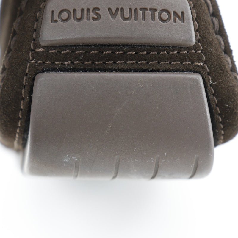 [Louis Vuitton]LOUIS VUITTON Driving shoes loaferswed Brown FA0043 engraved DRIVING SHOES Unisex