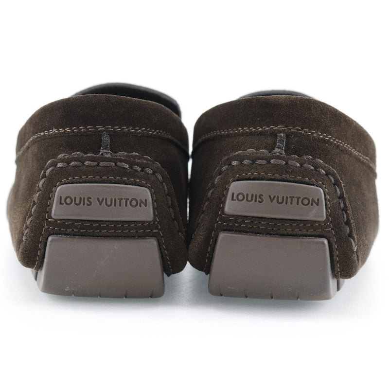 【LOUIS VUITTON】ルイ・ヴィトン
 ドライビングシューズ ローファー
 スウェード 茶 FA0043刻印 Driving shoes ユニセックス