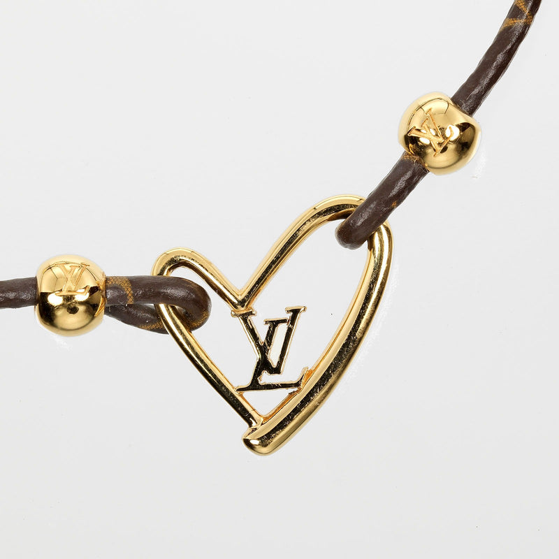 【LOUIS VUITTON】ルイ・ヴィトン
 フォール イン ラブ ブレスレット
 M8024A モノグラムキャンバス 約6g Fall in Love レディース