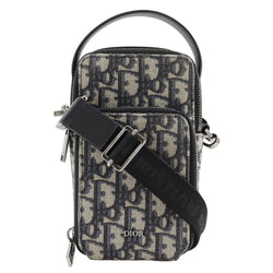 [Dior] Christian Dior 
 Bolso de hombro de micro bolsas de jinete 
 Obriek jaccard 2way 2obca326yse lienzo x pantorrilla marina diagonal diagonal hombro a mano 2 vías 2way sidere micro bock unisex un rango