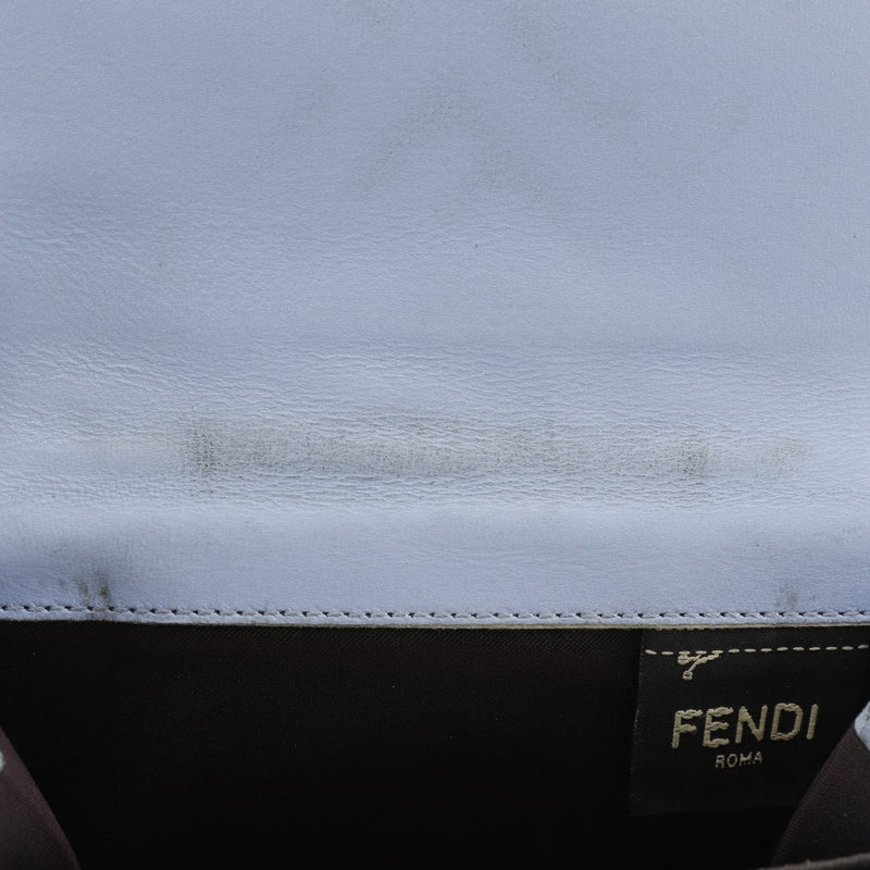 [Fendi] Fendi 
 中型法式面包bi-折钱包 
 FF浮雕8M0419小牛轻盲扣纽扣中等法式女士女士