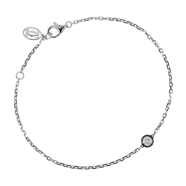 [까르띠에] 까르띠에 
 DAMOOL DIAMAN Rege LM Bracelet
 18K화이트 골드 x 다이아몬드 약 2.07g amour diamant leger lm ladies a rank