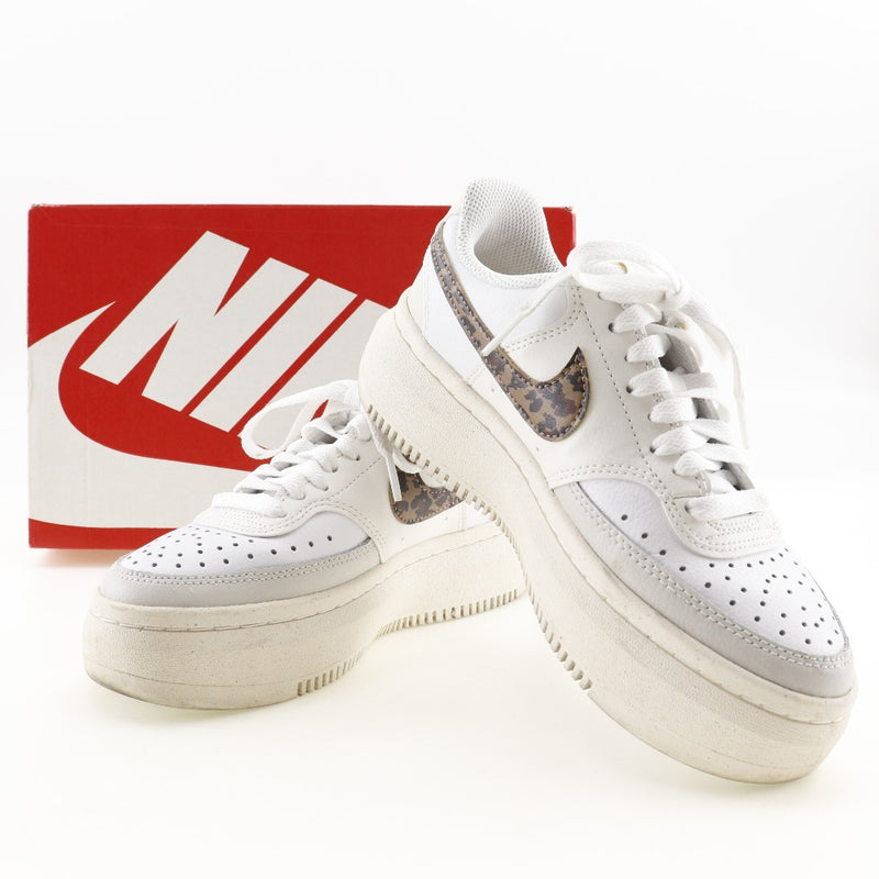 [Nike] Nike 
 Reinez Vision Altas Neaker 
 Léopard DO2791-100 Cuir synthétique x cuir x Fibre synthétique blanc Court Léopard Vision Alta Mesdames