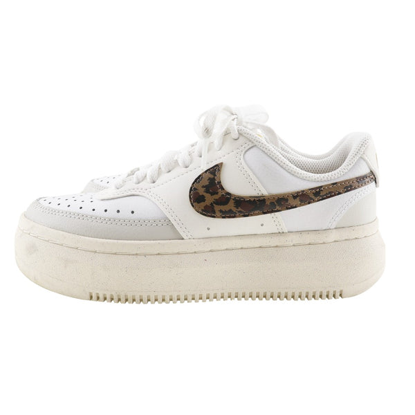 [Nike] Nike 
 Visión de abrigo Altas Neaker 
 Leopardo do2791-100 Cuero sintético x cuero x fibra sintética Corte blanca Visión Damas