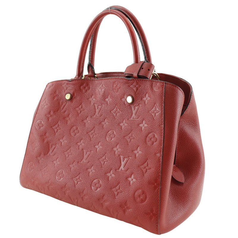 [Louis Vuitton]LOUIS VUITTON
 Montenyu MM handbag 
 2way shoulder M41194 Monogram AnPlatTree Red Red SP3154 Stamp Stock Shoulder Handscape 2WAY A5 Open MONTAIGNE MM Ladies B-Rank