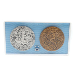 Okinawa International Ocean Expo Official Medal Medal EXPO75 Pure Silver Medal Bronze Medal Set OKINAWA International Ocean EXPO Official Commemorative Medal_s Rank