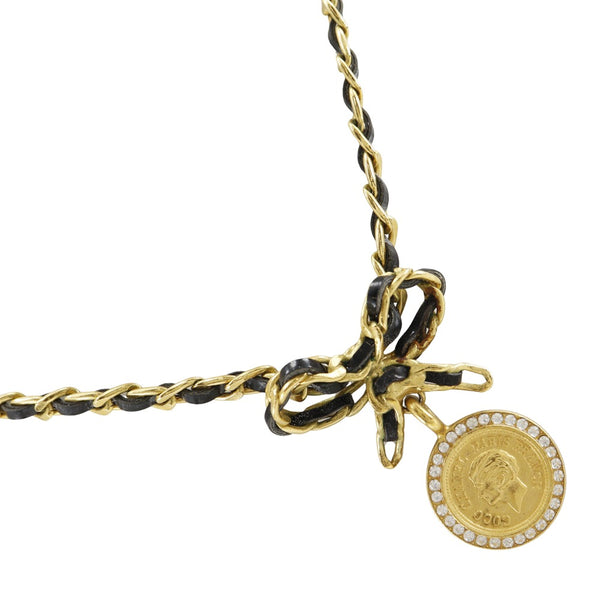 [CHANEL] Collar de cinta de monedas Chanel