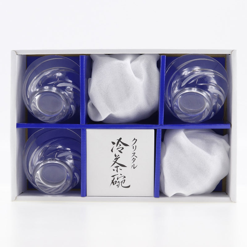 【HOYA CRYSTAL】ホヤクリスタル
 冷茶グラス 食器
 5客セット×2箱 cold tea glass _Aランク