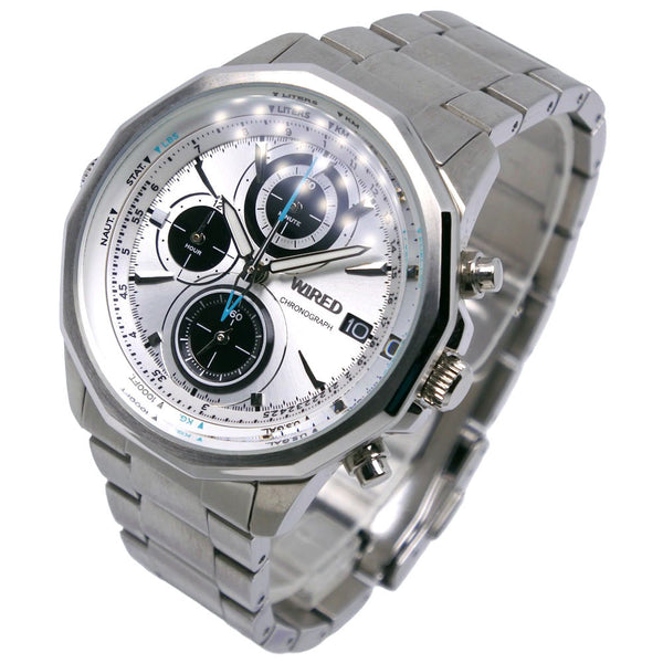 SEIKO】セイコー ラサール 2F50-6130 ステンレススチール×レザー 黒