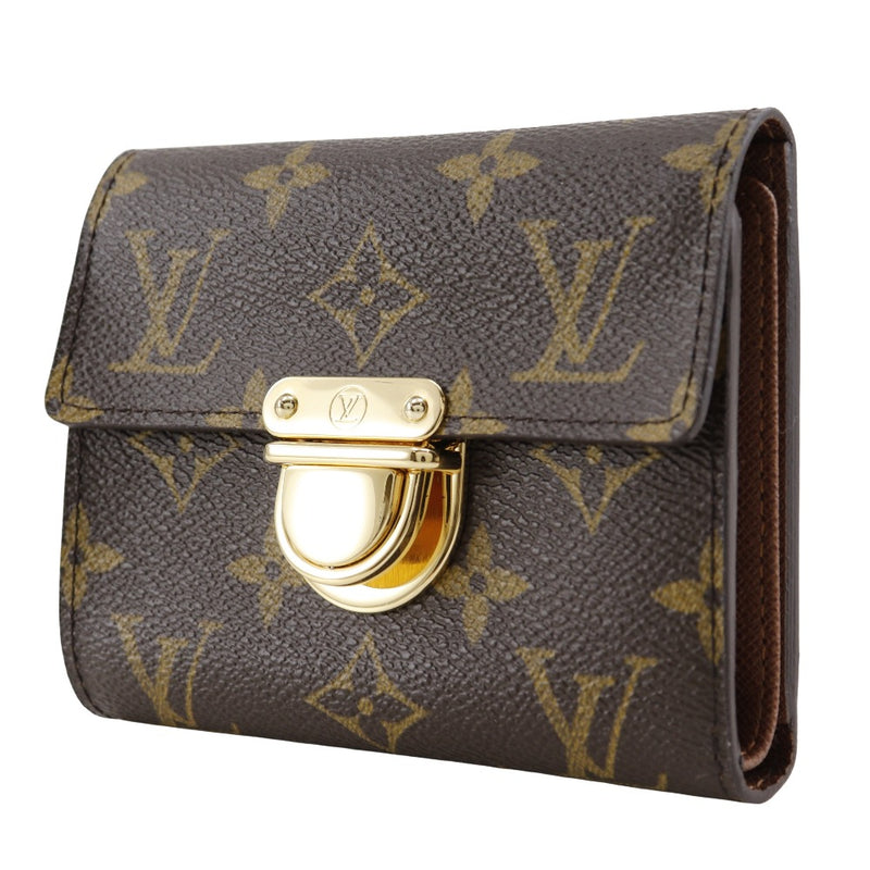 【LOUIS VUITTON】ルイ・ヴィトン
 ポルトフォイユ・コアラ 二つ折り財布
 M58013 モノグラムキャンバス 茶 CA1015刻印 フラップ Portefeiulle Koala レディースAランク