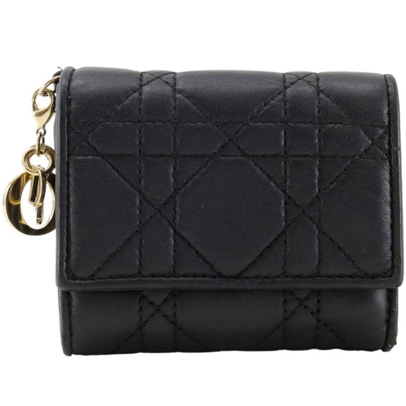 【Dior】Christian Dior Lady Dior Lotus Trifold Wallet
 0181ONMJ