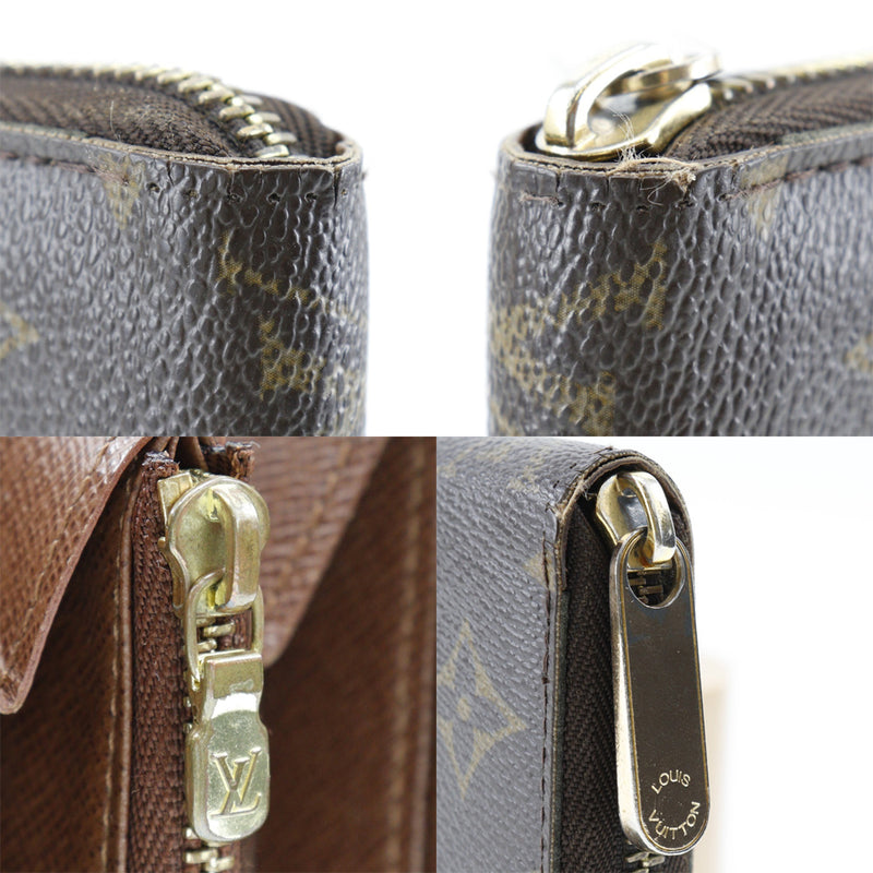 [Louis Vuitton] Louis Vuitton 
 Zippy wallet long wallet 
 M60017 Monogram canvas tea CA5009 engraved zippy WALLET unisex