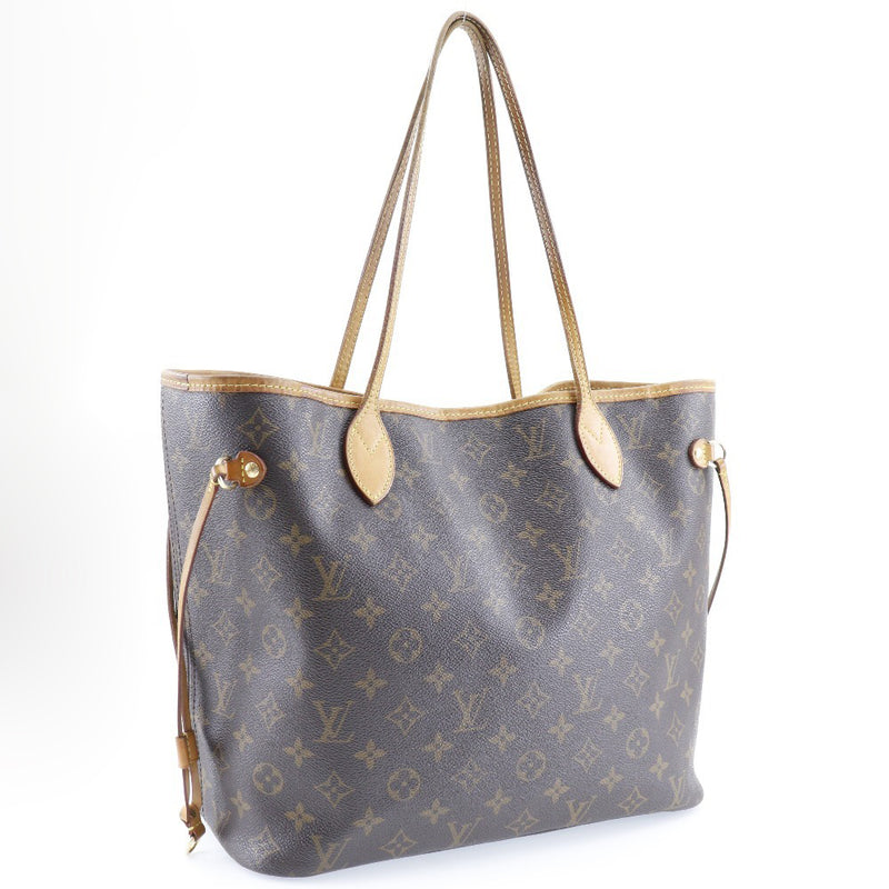 [Louis Vuitton] Louis Vuitton 
 Never Full MM tote bag 
 M40156 Monogram canvas tea GI3191 engraved shoulder handbag A4 Open NEVERFULL MM Ladies