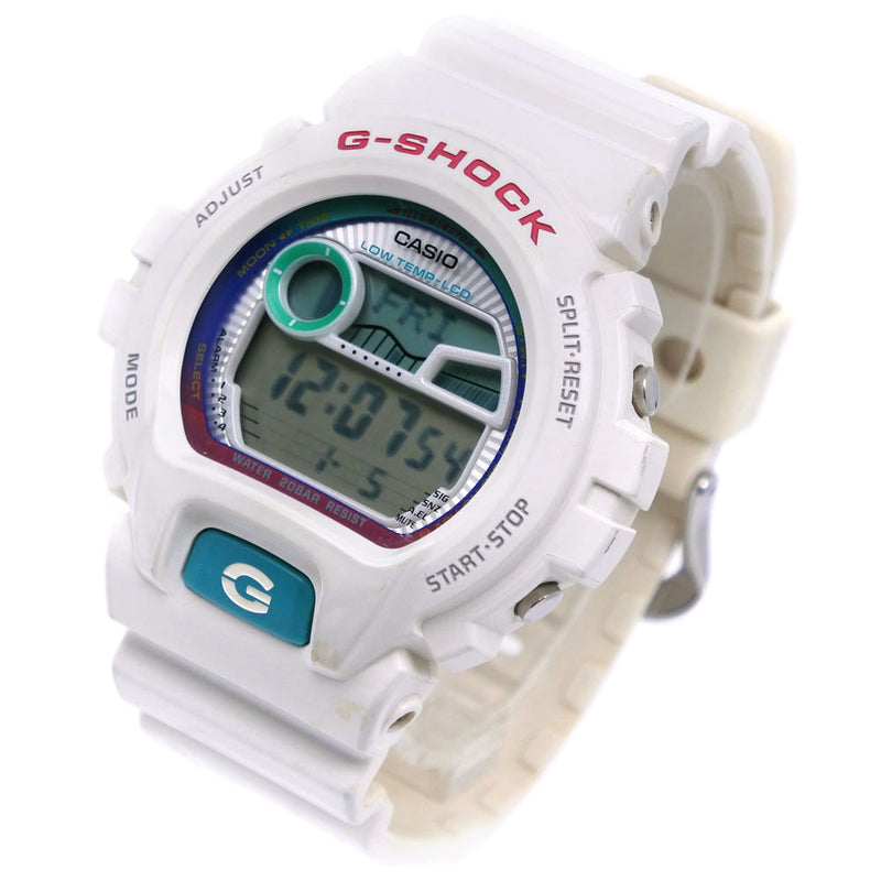 [Casio] Casio 
 Reloj g-shock 
 GLX-6900 acero inoxidable x resina de cuarzo blanco pantalla digital dial blanco g-shock para hombres