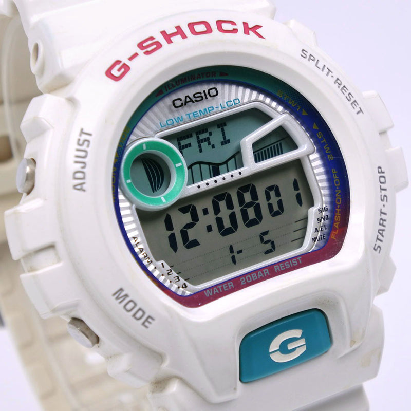 [Casio] Casio 
 G-shock手表 
 GLX-6900不锈钢X树脂白色石英数字显示白色DIAL G-SHOCK MEN'S