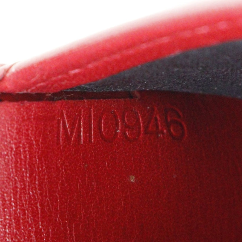 [Louis Vuitton] Louis Vuitton 
 Portobier Compact Bi -fold wallet 
 M63557 Epireather Castillian Red Red Red MI0946 Stamp Snap button Porte Billets Compact Ladies B-Rank