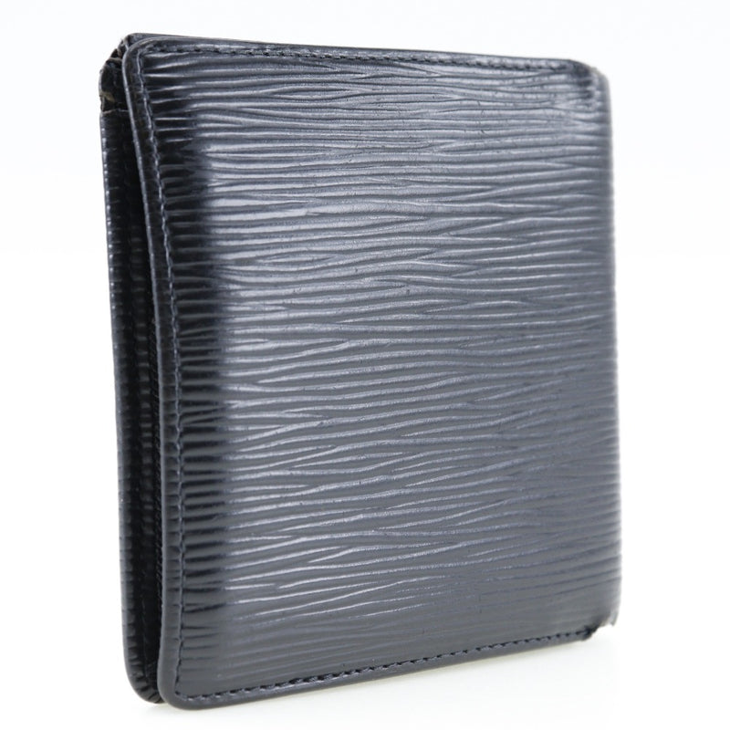 [Louis Vuitton] Louis Vuitton 
 Portofoille Marco Bi -fold wallet 
 M63652 Epireather Noir Black VI0043 Engraved Open PorteFeiulle Marco Men's B-Rank