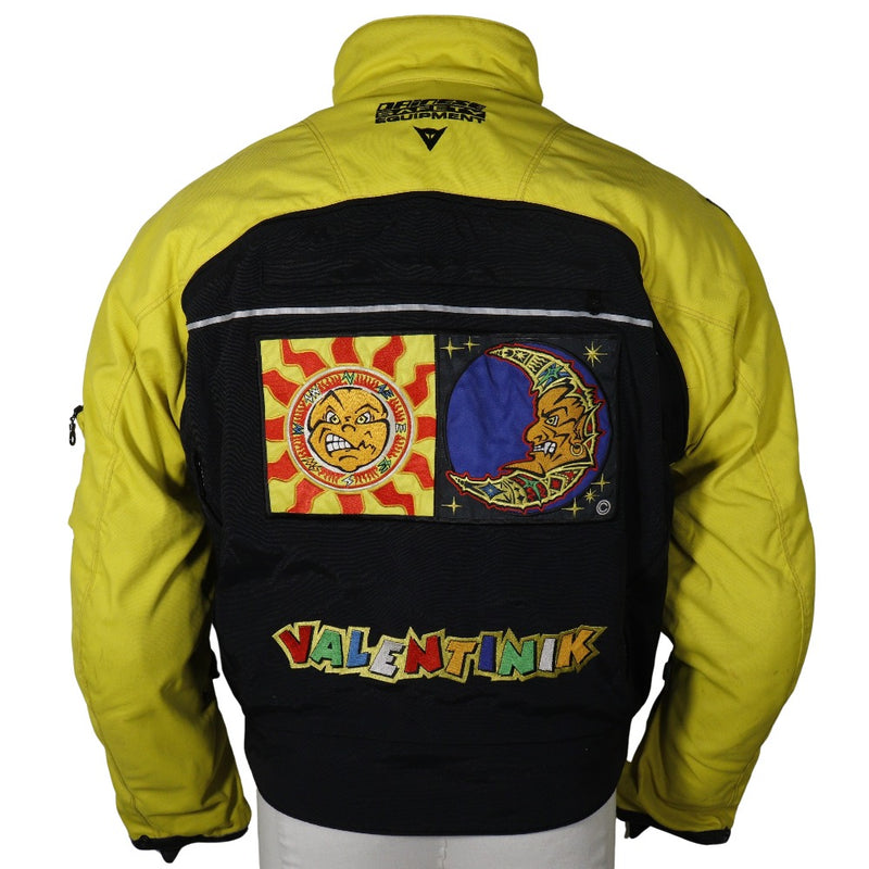 [Dainese] Dainese 
 Valentino Rossi Replica Nylon 재킷 
 나일론 옐로우 valentino rossi 레플리카 남자와 태양과 달 어깨와 팔꿈치 보호기