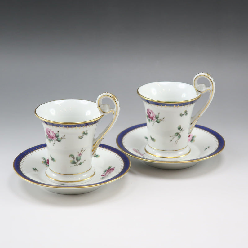 [리차드 지노리] 리차드 지노리 
 공주 장미 식기 
 초콜릿 컵&소서 x 2 프린세스 로즈 _A+랭크