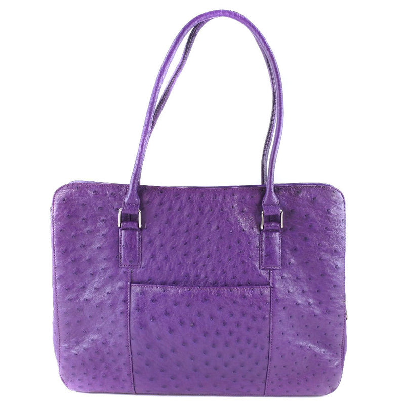 Ostrich Tote Bag Ostrich Purple Zipper Mujeres de avestruz