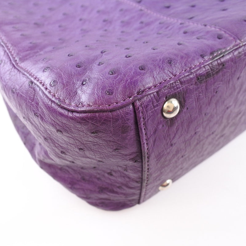 Oustric tote bag 
 Ostrich purple zipper OSTRICH Ladies