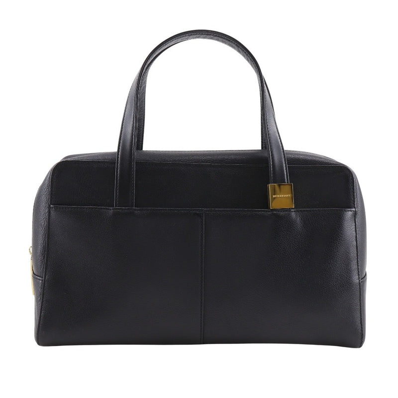 超美品⭐️BURBERRY バーバリー＊黒＊ブラック＊ハンドバッグ＊牛皮 バーバリー BURBERRY ハンドバッグ 黒 レザー レディース 114