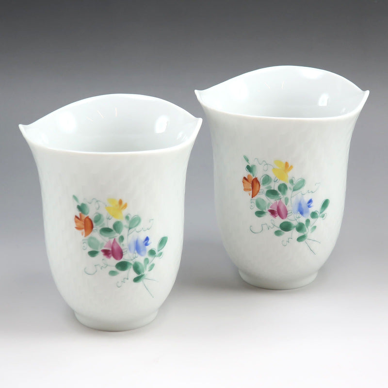 [마이센] 마이센 
 웨이브 플레이 스위트피 식기 
 텀블러 x 2 55404/68a087 도자기 파도의 유희 스위트피 _A+급