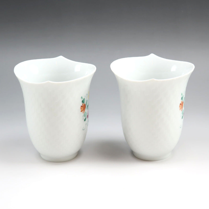 [마이센] 마이센 
 웨이브 플레이 스위트피 식기 
 텀블러 x 2 55404/68a087 도자기 파도의 유희 스위트피 _A+급