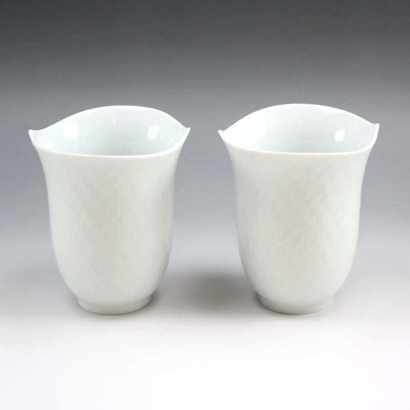 [마이센] 마이센 
 웨이브 플레이 스위트피 식기 
 텀블러 x 2 55404/68a087 도자기 파도의 유희 스위트피 _A+급