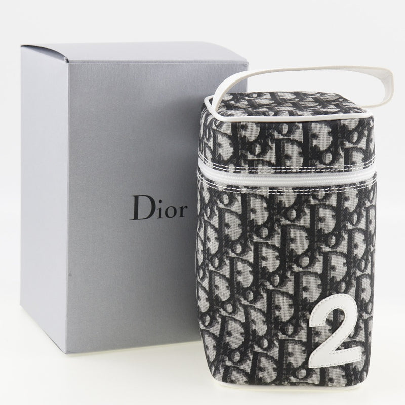 【Dior】ディオール
 トロッター ポーチ
 ノベルティ バニティ PVC 黒/白 ファスナー Trotter レディースA+ランク