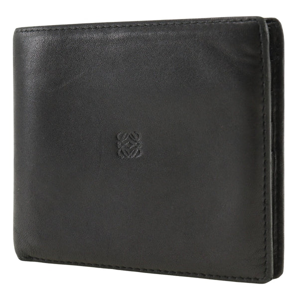 [Loewe] 
 Billetera 
 Anagram cuero negro abre billete compartimento para hombres