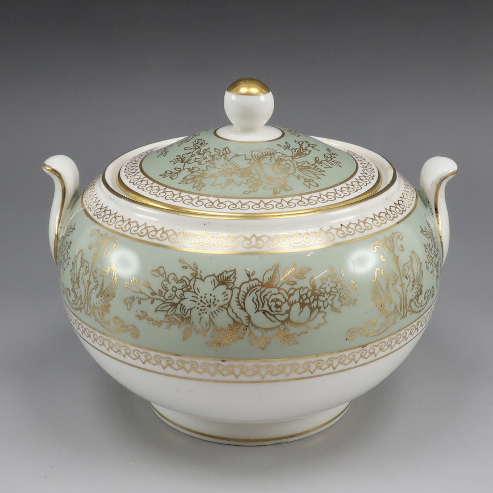 Wedgwood】ウェッジウッド GOLD COLUMBIA ( SAGE GREEN ) シュガー