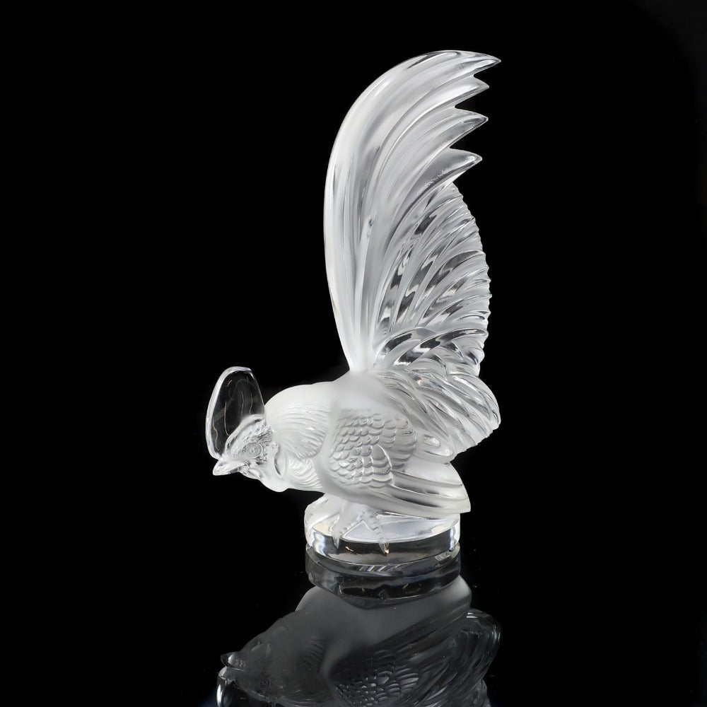 LALIQUE】ラリック COQ NAIN ( コックナン チャボ 矮鶏 ) 置物