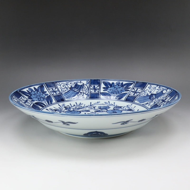 ARITA】有田焼 館林源右衛門 作 染付芙蓉手皿 食器 – NISHIKINO