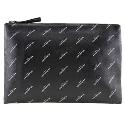 [BALENCIAGA] Balenciaga All Over -Clutch Bag Logo 482874 Leather A4 Fastener ALL OVER Men's