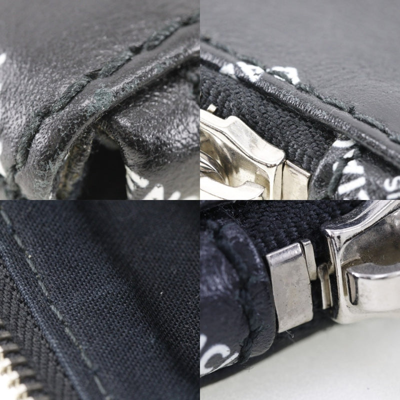 [BALENCIAGA] Balenciaga 
 All -over clutch bag 
 Logo 482874 Leather A4 fastener ALL OVER Men