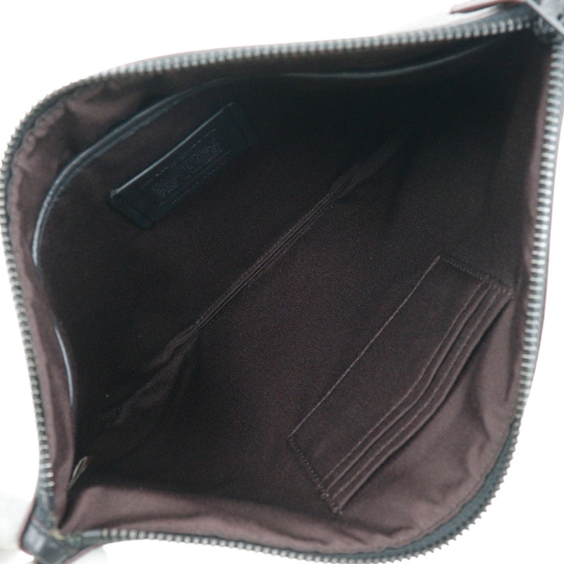 [Coach] Coach 
 Signature clutch bag 
 F25520 PVC Black A5 Fastener Signature Men's A-Rank