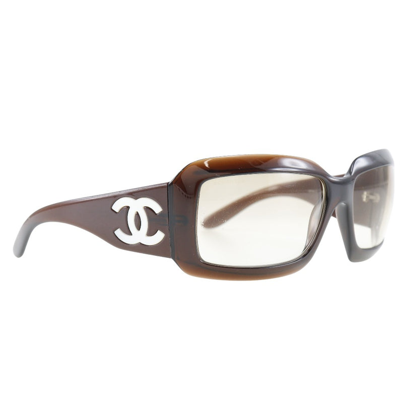 [Chanel] Chanel 
 Gafas de sol 
 Gradación 5076-H Plástico x Té de cáscara blanca Coco Mark Damas