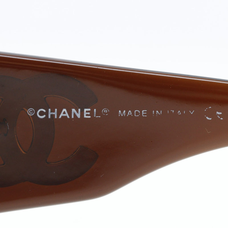 【CHANEL】シャネル
 ココマーク サングラス
 グラデーション 5076-H プラスチック×ホワイトシェル 茶 COCO Mark レディース
