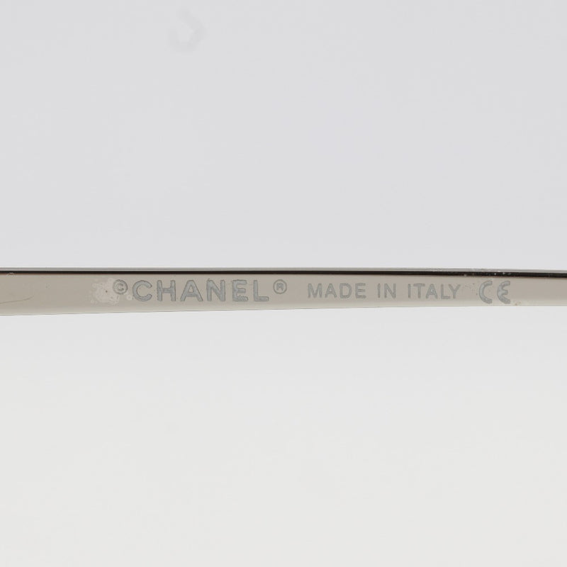 【CHANEL】シャネル
 ココマーク サングラス
 4017-D 金属製×ラインストーン シルバー COCO Mark レディース